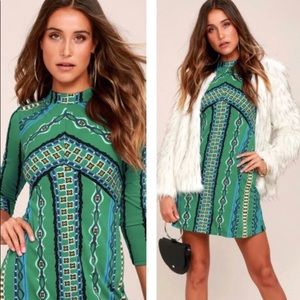 Free people green dress.